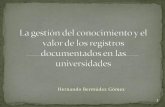 Hernando Bermúdez Gómez...esenciales para un enfoque correcto de la universitas studiorum. Toda universidad debería conservar siempre la fisonomía de un centro de estudios "a medida