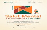 a la comunitat i a la feina PROGRAMA 2018 online(3... · 2018-10-02 · Pierre Vilar, 7 // Hora: 11.00 h Presentació del projecte “Jocs x la Salut Mental”, a càrrec de la Fundació