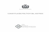 CONSTITUCIÓN POLÍTICA DEL ESTADO · 2018-11-22 · PRESIDENTE CONSTITUCIONAL DEL ESTADO PLURINACIONAL DE BOLIVIA Por cuanto, el Pueblo Boliviano a través del Referéndum de fecha