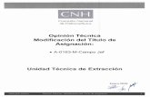 Unidad Técnica de Extracción - gob.mx · 2019-09-13 · Comisión Nacional · de Hidrocarburos Opinión Técnica Modificación d.el Título de Asignación: . • A-0163-M-Campo