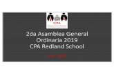 CPA Asamblea Ordinaria julio 2019 - Redland Schoolredland.cl/wp-content/descargables/centro_padres/2019/... · 2019-10-30 · Recomendaciones de Por ningún motivo debe el niño irse