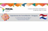 Experiencias de Consolidación -Paraguay - 22... · 2019-08-29 · -Manual de Bienes-Modulo de Inventario-SIAF-SINARH-SIABYS. Elaboración del Informe Financiero tomando como referencia