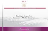 Catálogo de perfiles Educación Media Superior€¦ · actividades fÍsicas fisioterapia ciencias de la salud disciplinas auxiliares de la salud actividades fÍsicas psicologÍa
