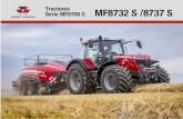 Tractores MF8732 S /8737 S Serie MF8700 S · 2020-01-28 · Accionamiento Bloqueo del diferencial Húmedos Hidráulico Electro-Hidráulico Motor MF8732 S MF8737 S Frenos MF8732 S