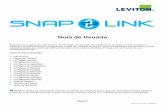 Guía de Usuario - Leviton...Página 1 Documento Número: 1120R0000 Guía de Usuario Snap-Link es la aplicación más reciente de LEVITON, la cual le permite monitorizar y controlar