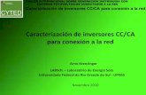 Caracterización de inversores CC/CA para conexión a la red · 2015-04-08 · SISTEMA Fotovoltaico Conectado a la Red en el LABSOL (UFRGS), Porto Alegre, BRASIL SISTEMA Fotovoltaico