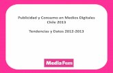 Publicidad y Consumo en Medios Digitales Chile 2013 ... · Publicidad online Fuente: Informe de la Asociación Chilena de Agencias de Publicidad, ACHAP * En Chile… - La inversión