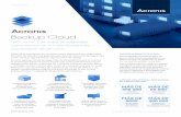 Ficha técnica de Acronis Backup Cloud · Arquitectura multinivel y multiinquilino Preste servicios con rapidez y reduzca al mínimo el tiempo que dedica a gestionar las cuentas de