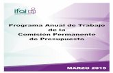 Programa Anual de Trabajo de la Comisión Permanente de ...inicio.ifai.org.mx/AcuerdosDelPleno/ACT-PUB-EXT-26-03-2015.03 o).… · derecho a la información pública y protección