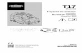 T17 Manual del operario - Tennant Company … · sustituido por el fabricante, el servicio técnico del fabricante u otra persona igualmente cualificada. Esta máquina puede estar