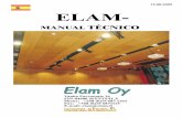 Traducción Manual Elam 2006 · Elam variedad de productos y acabados: ... yeso .Los paneles de partículas de madera y cemento Pórtland tratados con procedimientos químicos también