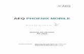 AEQ PHOENIX MOBILE · - Incluye conexionado para cargador universal 12V o 15V DC y fuente de alimentación. - Batería LI-ION opcional recargable de fácil extracción. Incorpora