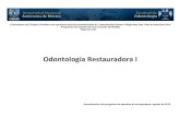 Odontología Restauradora Ia... · 7 4 Vinculación de la asignatura con el plan de estudios La asignatura Odontología Restauradora I, en las modalidades de curso preclínico y clínico,