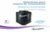 Soluciones para mejora de saneamiento€¦ · • Se debe instalar un “Registro de Lodos” que recibirá los sólidos que se producen por el Biodigestor. • Determine la posición