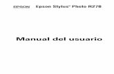 SPR270 Spanish.book Page 1 Monday, January 15, 2007 3:21 ... · El cabezal de impresión MicroPiezo ® de Epson y la tecnología DX5 producen gradaciones suaves y detalles nítidos.