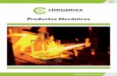 Productos Mecánicos - CIMSAMEX · alta temperatura contamos con sellos de grafito que pueden ser de grafito sólido, grafito impregnado, grafito flexible etc. a L fibra de grafito