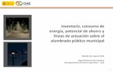 Inventario, consumo de energía, potencial de ahorro y ...€¦ · Experiencias desarrolladas por IDAE para la promoción de las ESE en el ámbito municipal Fondo JESSICA-F.I.D.A.E.