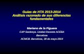 Guías de HTA 2013-2014 Análisis razonado de sus ... · -Desde 2003 (JNC-8) no se actualiza la Guía -En 2009 se crea un Comité y se ponen a trabajar * Colaboran 14 expertos de