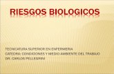 RIESGOS BIOLOGICOS - isfdyt48-bue.infd.edu.ar · riesgos biologicos tecnicatura superior en enfermeria catedra: condiciones y medio ambiente del trabajo dr. carlos pellegrini. bioseguridad