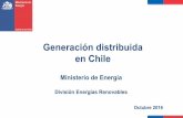 Generación distribuida en Chile - energia.gob.cl · Generación distribuida seguirá bajando su costo, también para proyectos pequeños para autoconsumo Se proyecta una disminución