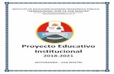 Proyecto Educativo Institucional · 2019-07-20 · 3 PRESENTACIÓN El Proyecto Educativo Institucional (PEI) del Instituto de Educación Superior Pedagógico Público Generalísimo