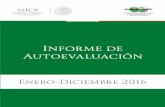 Informe de Autoevaluación - Condusef · 2017-05-04 · 4 INFORME DE AUTOEVALUACIÓN ENERODICIEMBRE 2016 PRESENTACIÓN La Comisión Nacional para la Protección y Defensa de los Usuarios