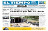 El Tiempo - PREGUNTA DE LA SEMANA: AN citará a compañías …media.eltiempo.com.ve/EL_TIEMPO_VE_web/40/diario/docs/... · 2016-07-19 · que el sistema de venta be-neficie a los