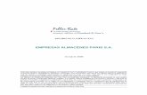 Informe París 10 05 web - Feller Rate...En junio de 2005, Cencosud realizó una reestructura-ción de pasivos, que contempló el refinanciamiento de pasivos bancarios de Empresas