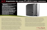 Regulador de carga FLEXmax - Merkasol...Capacidad de reducción de voltaje Puede cargar una batería de bajo voltaje de un conjunto FV de voltaje más alto; entrada máx. de 150 VCC