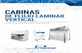 Cabinas Flujo Laminar Verticalcabinadeflujolaminar.com/.../05/flujo_laminar_vertical.pdf• Cabina de flujo laminar vertical digital • Calidad del aire ISO 5 o Clase 100 • Inclinación