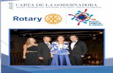JULIO CARTA DE LA GOBERNADORA - Rotary4281máximo de los mismos, para empoderarlos y hacerlos más partícipes entre la red internacional de la organización. Internacionalizar nuestros
