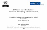 Semana del Clima de América Latina y el Caribe Montevideo ...euroclimaplus.org/media/attachments/2018/08/29/ndcs-en-amrica-lat… · Pre industrial se refiere a temperaturas entre