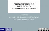 PRINCIPIOS DE DERECHO ADMINISTRATIVOocw.uc3m.es/derecho-administrativo/principios... · • Principios organizativos = jerarquía, descentralización, desconcentración, coordinación,