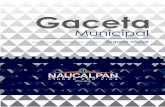 Inicio - Ayuntamiento de Naucalpan de Juárez - Gaceta...Presentación El Honorable Ayuntamiento Constitucional del Municipio de Naucalpan de Juárez, México, 2016-2018, en cumplimiento