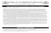 CNCA COMENTARIOS · 2018-08-23 · Previa de la Coordinadora, p.1 Notas De La Coodinadora p.1 Esquina de la Delegada, p.2 Minutas del Comite del Area, p.3-8 Mociones de CNCA & Asamblea,