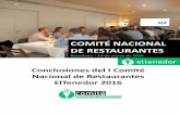 COMITÉ NACIONAL DE RESTAURANTES - Amazon S3 · Como ya se ha comunicado anteriormente, para pertenecer al comité tienes que ser votado por los restaurantes asociados a ElTenedor