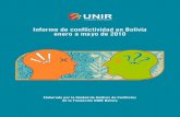 Fundación UNIR Boliviaeju.tv/wp-content/uploads/2010/09/INFORME-UNIR2.pdf · El Potosí, La Palabra del Beni y La Patria) y de dos redes radiofónicas nacionales (Fides y Erbol).