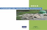 Catálogo de residuos de Andalucía · 0203 Residuos de la preparación y elaboración de frutas, hortalizas, cereales, aceites comestibles, cacao, café, té y tabaco; producción