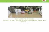 BIHAR FLOODS - ReliefWebreliefweb.int/sites/reliefweb.int/files/resources/RJNA... · 2014-08-29 · BIHAR FLOODS RAPID JOINT NEEDS ASSESSMENT REPORT PART - I. ... KamlaBalan, Mahananda