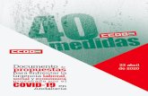 propuestas - fsc.ccoo.es · Documento de propuestas de CCOO de Andalucía: 40 medidas para enfrentar la urgencia laboral, social y económica provocada por el COVID- 19 en Andalucía