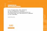 COMERCIO INTERNACIONAL - ObELA impact product-com ALC 2017[614].pdf · CEPAL – Serie Comercio Internacional N0 131 La irrupción de China y su impacto sobre la estructura productiva