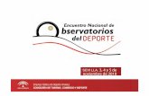 CSD Observatorio del Deporte Español EL · 2015-10-30 · Coordinador de Proyectos Consejo Superior de Deportes “El Observatorio del ... UPV, Bilbao, 2009. 3. Ámbito territorial