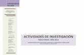 ACTIVIDADES DE INVESTIGACIÓN - Universidad de Jaén · 2018-04-30 · universidad de jaÉn . actividades de investigaciÓn resultados aÑo 2013 vicerrectorado de investigaciÓn,
