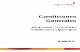 Condiciones Generales · 2020-04-27 · Condiciones Generales . Microseguro Colectivo de Indemnización Quirúrgica . Abril /201. 7. FF-332-PDF/04-2017. 1