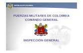 FUERZAS MILITARES DE COLOMBIA COMANDO GENERAL · armados ilegales por infracciones al DIH Circular 7169 del 13 de Febrero de 2008 Se requiere presentar ante la comunidad nacional