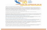 LICENCIAS DE CONDUCIR AB 60 PREGUNTAS …driveca.presentista.org/assets/uploads/2014/11/SPANISH...2014/11/06  · California que califique para la licencia de conducir, sin importar