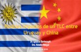 Posibles impactos de un TLC entre Uruguay y China · 22 –Bebidas, líquidos alcohólicos y vinagre 364% 1,2% 4,5% • Estados Unidos ha sido uno de los principales proveedores de