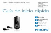 Philips GoGear reproductor de audio SA4340 sin ... · 29 1 Instalar ES 1 Inserte el CD suministrado con su producto en la unidad de CD ROM de su ordenador. 2 Siga las instrucciones