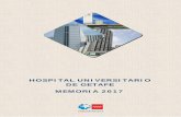 HOSPITAL UNIVERSITARIO DE GETAFE MEMORIA 2017...es percibido como esencial en la vida del municipio y es muy conocido (4,73 sobre 5 puntos), ... Quemados y la adecuación de espacios