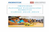 MEMORIA Actividad Extraescolar ROBOTIX CURSO 2018-2019ceoboecillo.centros.educa.jcyl.es/sitio/upload/Memoria_robotix_Completa_18-19...Porque es el presente ¡y el futuro! Los empleos